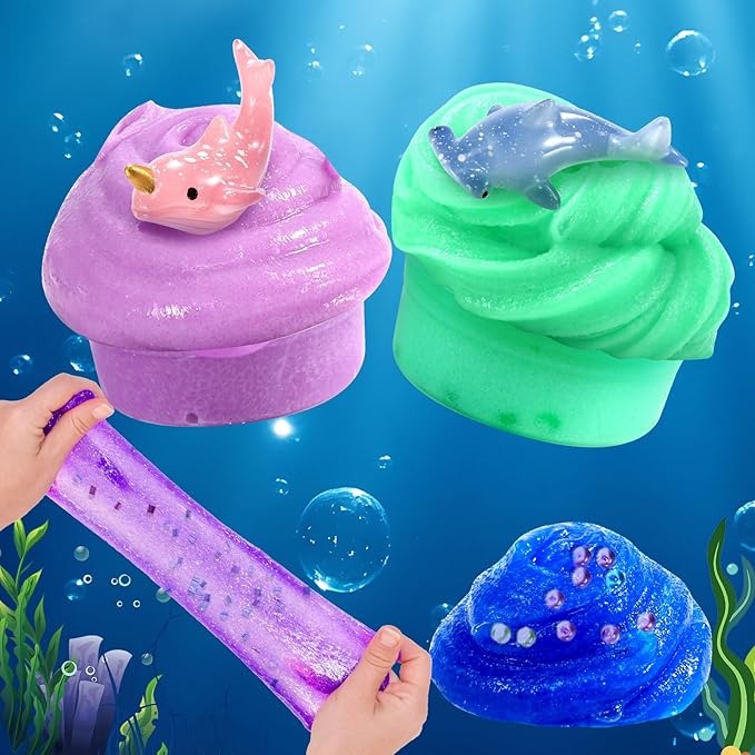 OPLDYRK Slime Kit for Girls Ages 8-12 Mini Butter, Clear, Water, Cloud Slimes, Slime Making Kit for Kids DIY Craft Kits,6 7 8 9 10 Year Old Girl Birthday Gift Cute Stuff