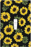 Decorative Light Switch Cover Floral Sunflower Plants Flowers 1 Gang Single Toggle Device Electrical Faceplate Switchplates Decorator Outlet Wall Plate For Bed Room Farmhouse Decor