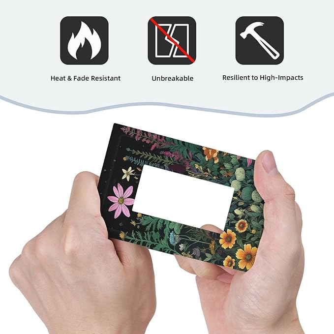 Decorative Outlet Covers Brainstorming Sketches of Weeds Wildflowers Plants 1 Gang Single Decora GFCI Device Light Switch Covers Plate 1 Rocker Wall Plate Jumbo Face Plate