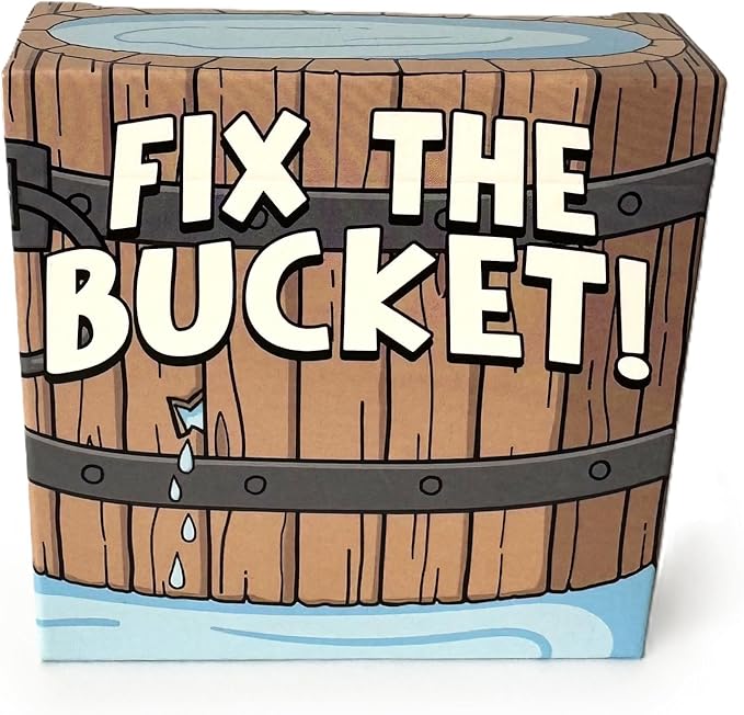 Fix The Bucket! Card Game – Folk Song Inspired Quick Family Game for Kids & Adults, Fun Party or Travel Game Night, Ages 7+, 2–3 Players