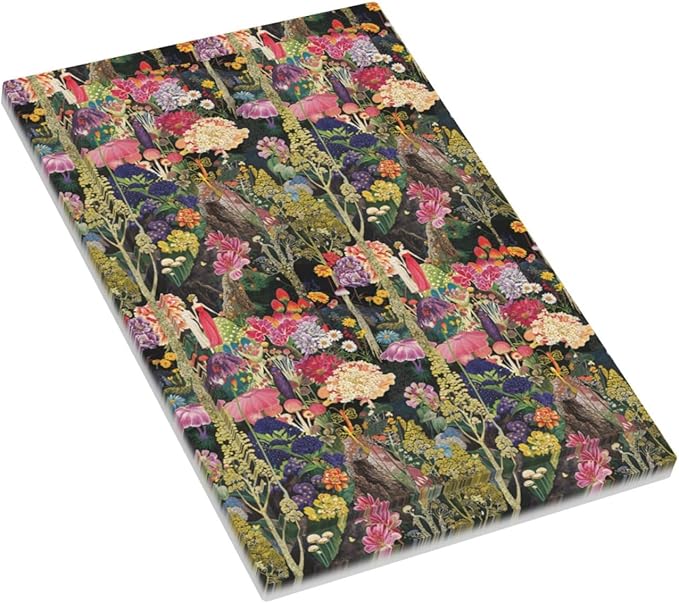 Dreamy Tropical Rainforest Colorful Mushroom Wildflower Light Switch Cover Plate 1 Gang No Device Blank Electrical Wall Plates Faceplate Decorative Switch Plate Covers for Farmhouse Kids Room Decor