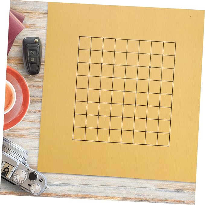 UPKOCH 2Pcs Wooden Go Chess Board Educational Go Game Board Lightweight Portable Design Craftsmanship for Enhanced Patience and Thinking Skills for Home