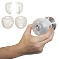 Dreambaby EZY-Fit Door Knob Child Proof Safety Covers - Fits Most Standard Doorknobs - Suitable for Push & Twist Locks - White - 3 Pack - Model L908