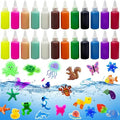 Magic Water Elf Toy Kit Refill & DIY Slime Squishy Making Kit for Kids,STEM Arts & Crafts Family Activity,Indoor Rainy Day & Holiday Fun(24 Bottles:12 Colors)
