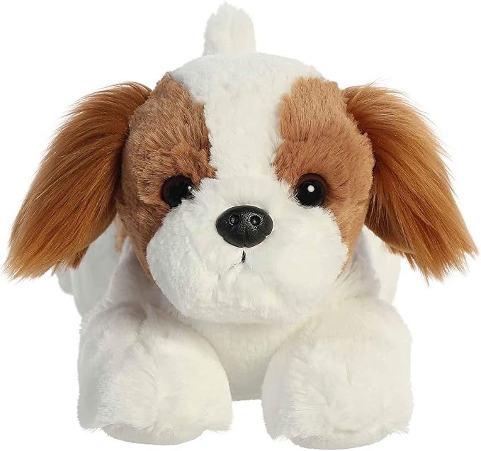 Aurora® Adorable Flopsie™ Stella Shih Tzu™ Stuffed Animal - Used to Create Imaginative Play Adventures - Perfect for Birthdays, Kids and Adults, All Ages - White 12 Inches