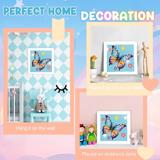 Nardoll Diamond Art Kits with Wooden Frame - Crafts for Girls - Dimond Art Paintings - Arts and Crafts - GEM Art Supplies for Boys Adults Beginners Home Wall Decor Gifts