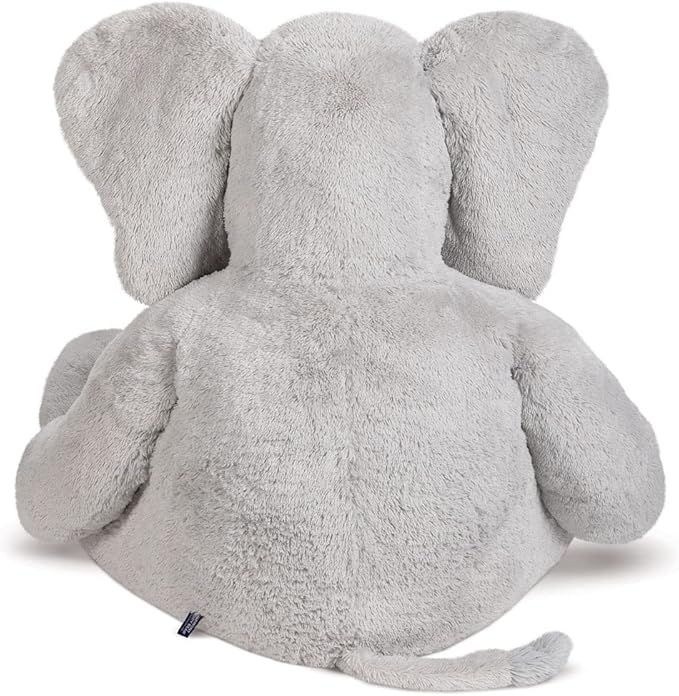 Vermont Teddy Bear Giant Elephant Stuffed Animal | 6 Foot Elephant Plush Toy | Collectible Plushies from Giant Cuddle Collection for Kids and Adults | Crafted in the USA