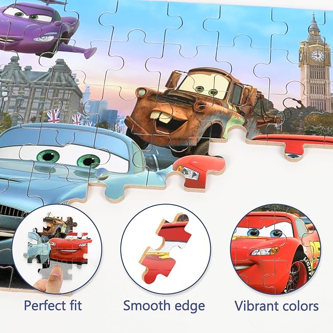 Puzzles for Kids Ages 4-8 60 Pieces Jigsaw Puzzles for Boys and Girls Educational Learning Puzzles in Metal Box