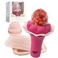 Moonkie Baby Fruit Feeder with Freezer Tray, BPA Free Silicone Food Feeder for Infant Self Feeding, Breastmilk Popsicle Molds, Mesh Feeder with Two Pouches, Baby Shower Gifts 4 Months+, 1 Pack