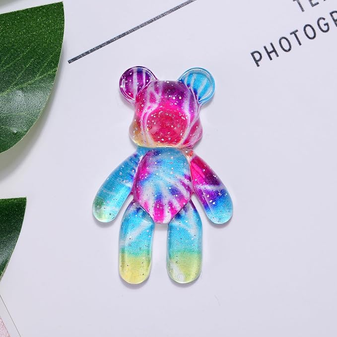 Aesnefe Worry Bear, Pocket Bear Hug, Anxiety Relief Gifts for Men Women, Mental Health Positivity Gift, Stress Relief Gift for Her, Comforting Gifts for Son Daughter Back to School, Rainbow Gradient