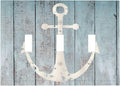 Anchor Rustic Sailing Nautical Wooden Planks Marine Decorative Switch Plates 3 Gang Wall Plate Triple Toggle Light Switch Cover Faceplate Electrical Wall Panels for Bathroom Farmhouse Decor