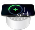 Sound Machine with Wireless Charger,White Noise Machine with Memory Function,6 Soothing Sounds,3 Timers Modes for Baby Kids Adult & Home Office Travel