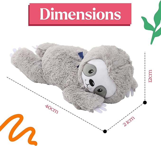 Lilly's Love Heatable & Coolable Lavender Scented Weighted Stuffed Animal - Microwavable Heatable Pad for Kids & Adults - Machine Washable Plushie - Calming Stuffed Animal for Anxiety