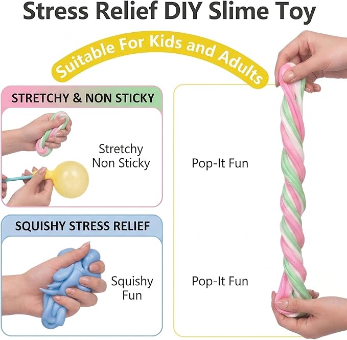 Butter Slime Kit, 14 Pack Mini Scented Slime, Party Favor Supplies, Soft and Stretchy, Party Favors for Girls Boys, Birthday Gifts for Kids, Sludge Toy