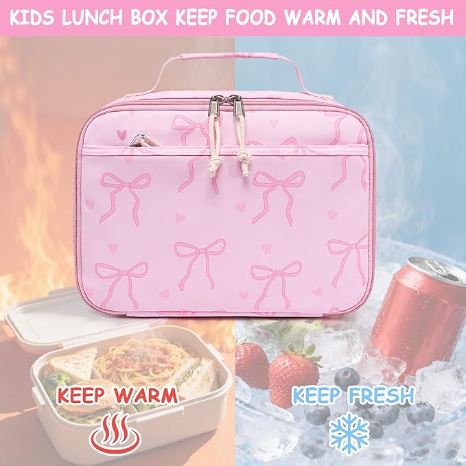 LOIDOU Lunch Box for Kids Boys Girls Insulated Lunch Bag Thermal Meal Tote Reusable Lunch Pail Bags for School Travel