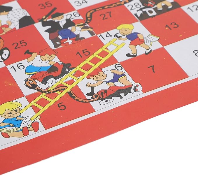 Snake and Ladder Chess Innovative Family Board Game Compact and Portable Plastic Material