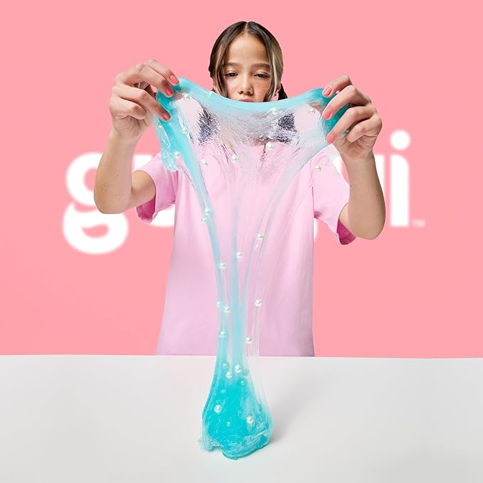 GUI GUI Slime Kit for Kids - Scented Shimmer Deluxe Duo Pack, Iridescent Slime for Kids, 5 Step DIY Process to Customize Your Ultimate Glow-Up, Resealable and Reusable Container, ASMR Experience