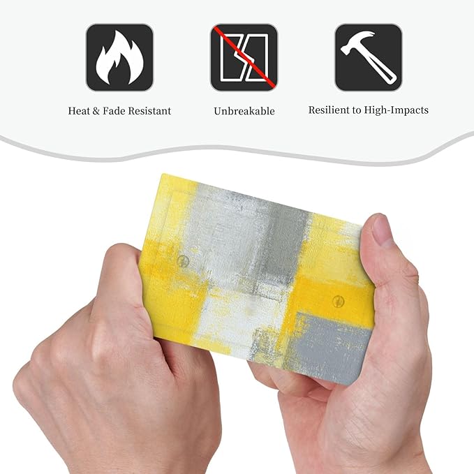 Light Switch Cover Retro Modern Gray Yellow Ombre Abstract Art Wall Plate Cover 1 Gang Blank No Device Decorative Outlet Covers Electrical Switchplate for Bathroom Bedroom Decor