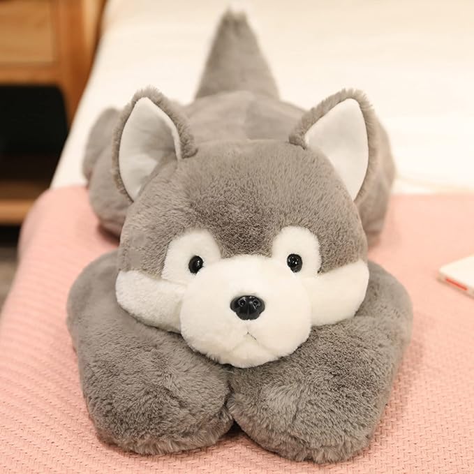 Weighted Stuffed Animals, 19.7" 3.3lbs Weighted Husky Stuffed Animal Toy Cute Huskies Plush Pillow Weighted Plush Animals Toy
