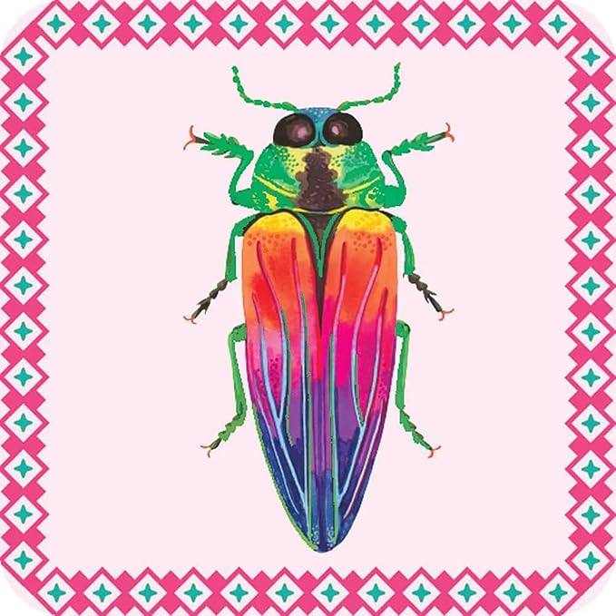 eeBoo: Memory & Matching Game- Little Beetles- 18 Illustrated Matching Pairs, Concentration Tile Game, Informative Insert, Kids Ages 3+, 1-4 Players