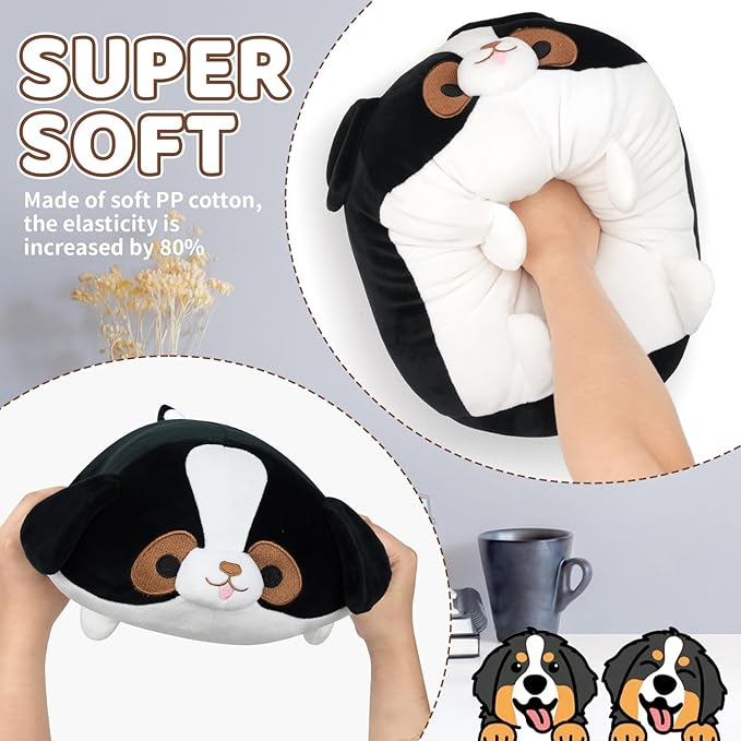 Bernese Mountain Dog Stuffed Animal,13 Inch Dog Plush Pillow,Cute Big Bernese Mountain Dogs Plush Toys,Soft Sleep Hugging Pillow Anime Kawaii Puppy Stuffed Animal Gifts for Kids Boys Girls