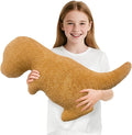 Dino Nuggets Pillow Plush, Dinosaur Chicken Plush Nuggets Pillow for Funny Birthday Gifts, Funny Stuffed Animals for Boyfriend Girlfriend, Dinosaur Gifts for Adults Teens and Kids(Tyran Rex, Large)