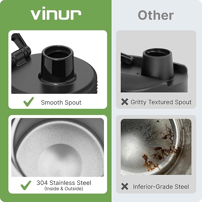 Vinur Mini Water Bottle-8 oz Stainless Steel Vacuum Insulated Small Water Bottle for Kids Lunchbox and Purse Reusable Leak Proof Travel Flask for Boys, Grass Green