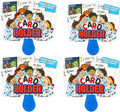 Regal Games 4 Pack Card Holders for Playing Cards - Kids Card Holder with Plastic Paddles - Ideal for Family Fun Game Night and Travel (Ages 3+)
