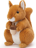 BENINY 14“ Realistic Squrrile Stuffed Animal, Cute Squirrel Plush Toy with Holding Mini Acorn, Plushie Gift for Kids