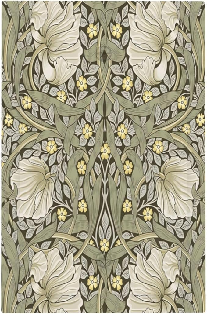 William Morris Pimpernel Flowers Plant Floral Light Switch Cover Plate 1 Gang No Device Blank Electrical Wall Plates Faceplate Decorative Switch Plate Covers for Farmhouse Living Room Decor