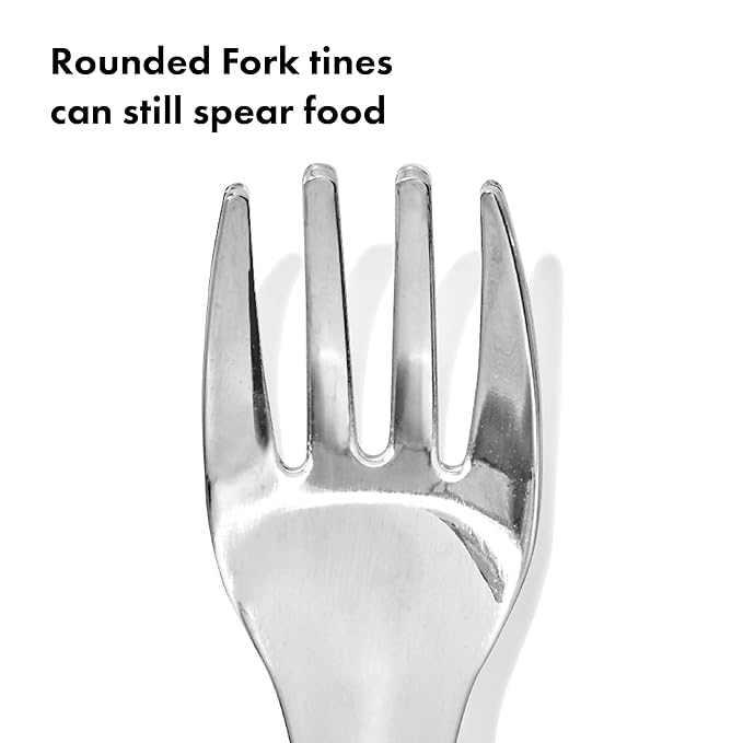 OXO Tot On-The-Go Fork and Spoon Set - Lilac