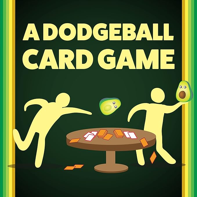 Exploding Kittens Throw Throw Avocado 2-6 Players - Ages 7+ - 15 Minutes to Play - Dodgeball Card Game - Party Game, Family Game Night, Kid and Adult Card Game