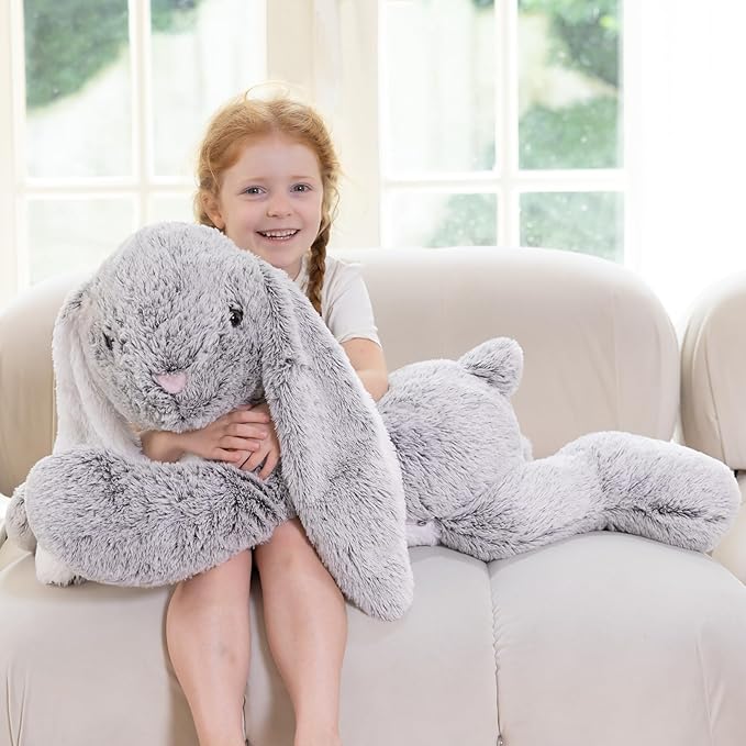 BENINY Large Bunny Stuffed Animal 31", Giant Easter Rabbit Plush Toy for Girls Boys Kids, Big Cuddly Pillow Gift for Girl Chirstmas Birthday