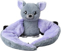 HUGIMALS Hugarounds Berkeley the Bat 2.5 lb Microwaveable & Freezable Weighted Plush Neck & Shoulder Wrap | Soothing, Comforting Hugs for Self-Care & Relaxation | Unscented for Ages 2+