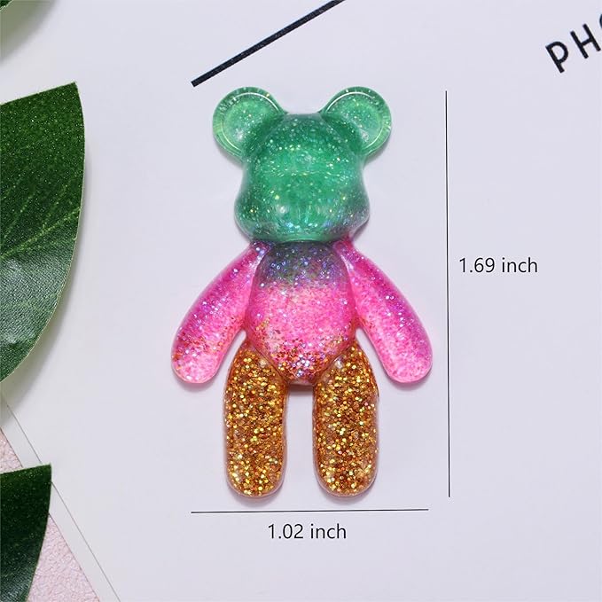 Aesnefe Pocket Bear Hug, Anxiety Relief Gifts, Mental Health Positivity Gift for Anxious Friend, Autism Fidget Gifts for Teen, Surgery Worry Gift, Thoughtful Present for School Anxiety, Green Gold