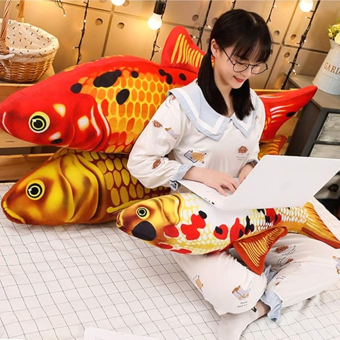 XIYUAN Giant-Simulation Fish Plush Toy/Toypillow/Stuffed Animal Toy, Used for Home Decoration Gifts, Toy Pillow (31.5 inches / 80 cm)