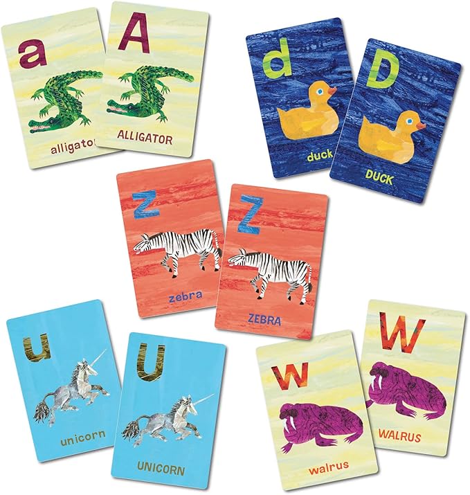 Briarpatch, World of Eric Carle Alphabet Go Fish Card Game, Featuring The Very Hungry Caterpillar, Preschool Learning For Kids