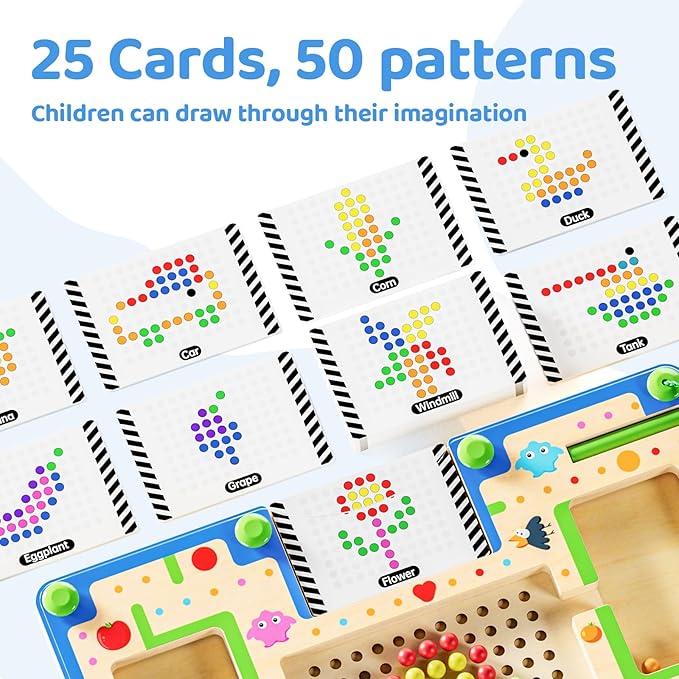 Montessori Number & Shape Puzzle Busy Board, Fine Motor Skills Educational Toy, Counting Matching Preschool Learning Toy, Early Development Sensory Gift for 3-5 Year Old Toddler Boys Girls Yellow