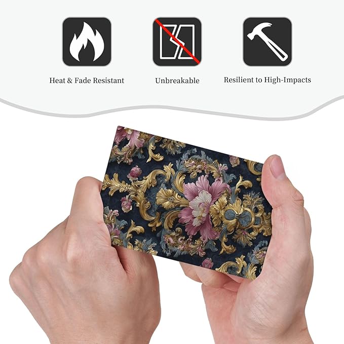 Decorative Light Switch Cover Plate Rococo Pink Floral Flower Gold Leaf 1 Gang No Device Single Blank Outlet Covers Wall Plates for Electrical Outlets Faceplate for Bedroom Home Decor