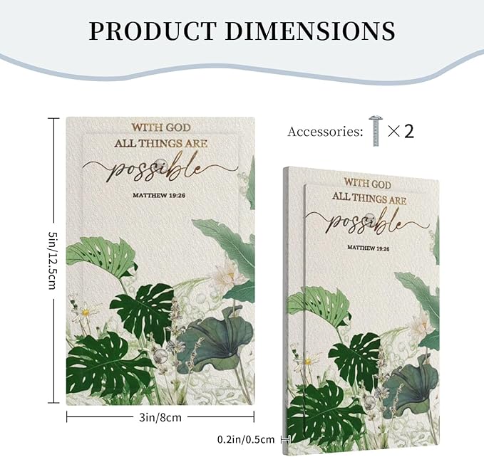 Decorative Light Switch Cover Plate Boho Green Monstera Leaf Inspirational Quotes 1 Gang No Device Single Blank Outlet Covers Wall Plates for Electrical Faceplate for Bedroom Home Decor