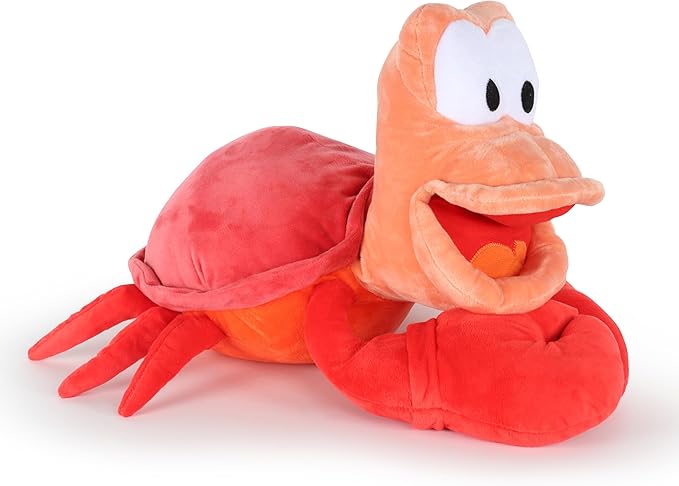 Jay Franco Disney Plush Pillow Buddy - Soft Plushie Stuffed Pillow 19 Inches, Red - Sebastian