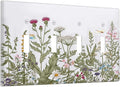 Rustic Wild Floral Vintage Teal Botanical Quad Toggle Light Switch Cover Decorative 4 Gang Switch Plates Cover for Bathroom Home Living Room Decor 8 X 4.5 In