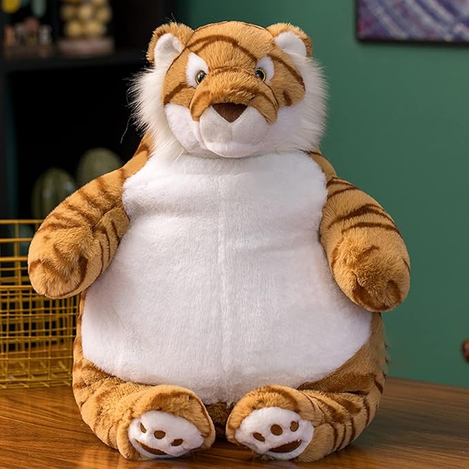 Tiger Weighted Stuffed Animals, 17" 3.5 lbs Weighted Tiger Plush Large Weighted Plush Animal Toy Pillow Gifts for Boys and Girls