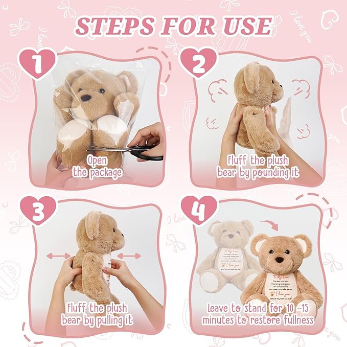 to My Love Teddy Bear for Valentines Day, I Love You Gift for Her, Wife, Girlfriend, Anniversary Engagement Proposal Wedding Valentines Gifts for Women, Valentines Day Gift Ideas 15"