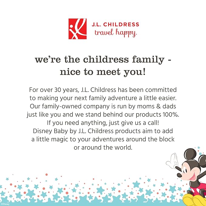 J.L. Childress Disney Baby Side Sling Stroller Cargo Net - Stroller Organizer Attachment for Storage, Mesh Bag for Baby Accessories, Universal Fit - Minnie Mouse