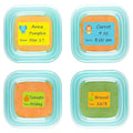 Baby Food Labels, Removable Write-On Daycare Date Labels for OXO Tot Baby Food Storage Containers, Trays, Jars, Freezer & Dishwasher Friendly, for Infants & Babies