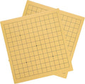 KOMBIUDA Double-Sided Wooden Go Chessboard Set for Boys and Girls 2pcs Portable Folding Board Game Storage for Travel and Family Fun