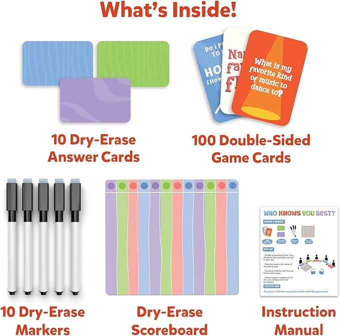 Skillmatics Card Game – Who Knows You Best? Hilarious Family Party Game for Kids, Boys, Girls, Teens & Adults, Fun for Game Nights & Parties, Gift for Ages 8, 9, 10 and Up, 2025 Edition