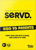 Hasbro SERVD Kids vs Parents Edition Game – Hilarious Real-Life Family Card Game for Kids, Teens, Adults – Fun Challenges – 2-6 Players – Ages 8+