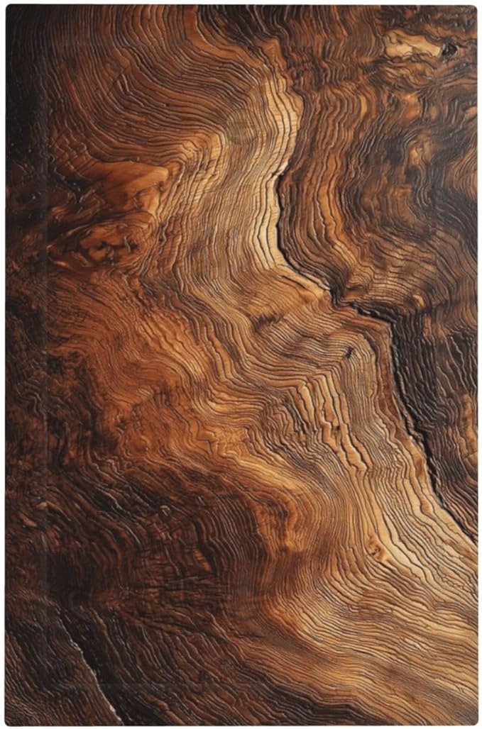 Natural Wood Grain Texture Old Tree Trunk Print Light Switch Cover Plate 1 Gang No Device Blank Electrical Wall Plates Faceplate Decorative Switch Plate Covers for Farmhouse Home Decor